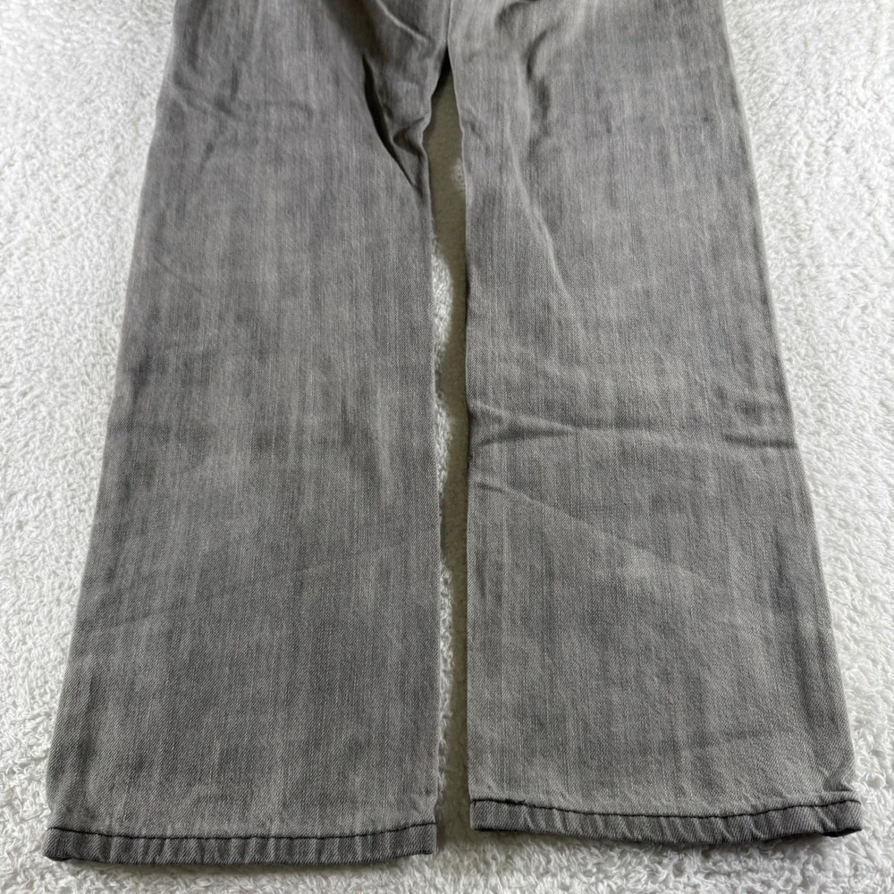 Y2K Levi 514 Slim Straight Light Gray Grey Stone Wash 29x30 Denim Jeans Pants